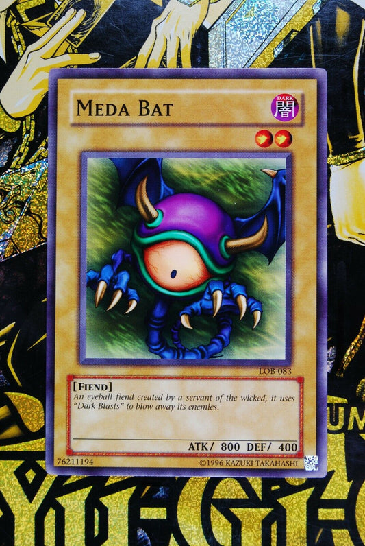 Meda Bat LOB-083 Common Yugioh Card NM