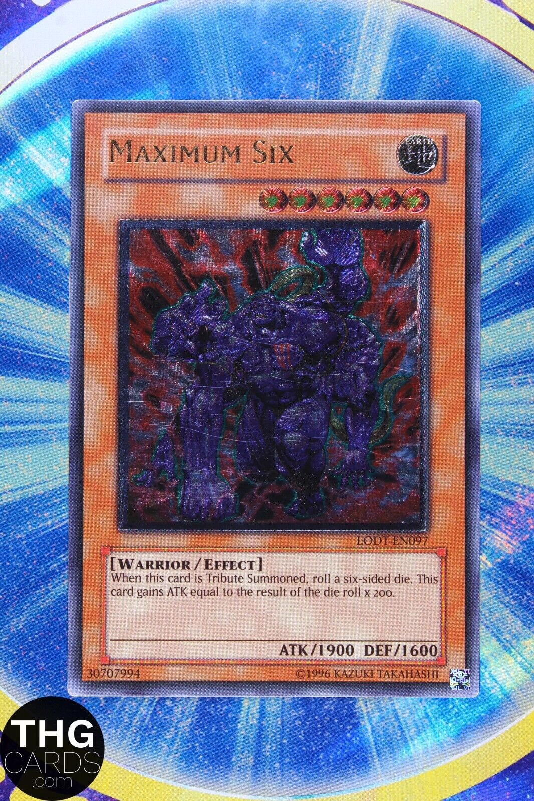 Maximum Six LODT-EN097 Ultimate Rare Yugioh Card