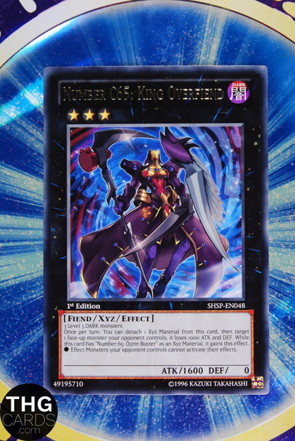 Number C65: King Overfiend SHSP-EN048 1st Edition Rare Yugioh Card