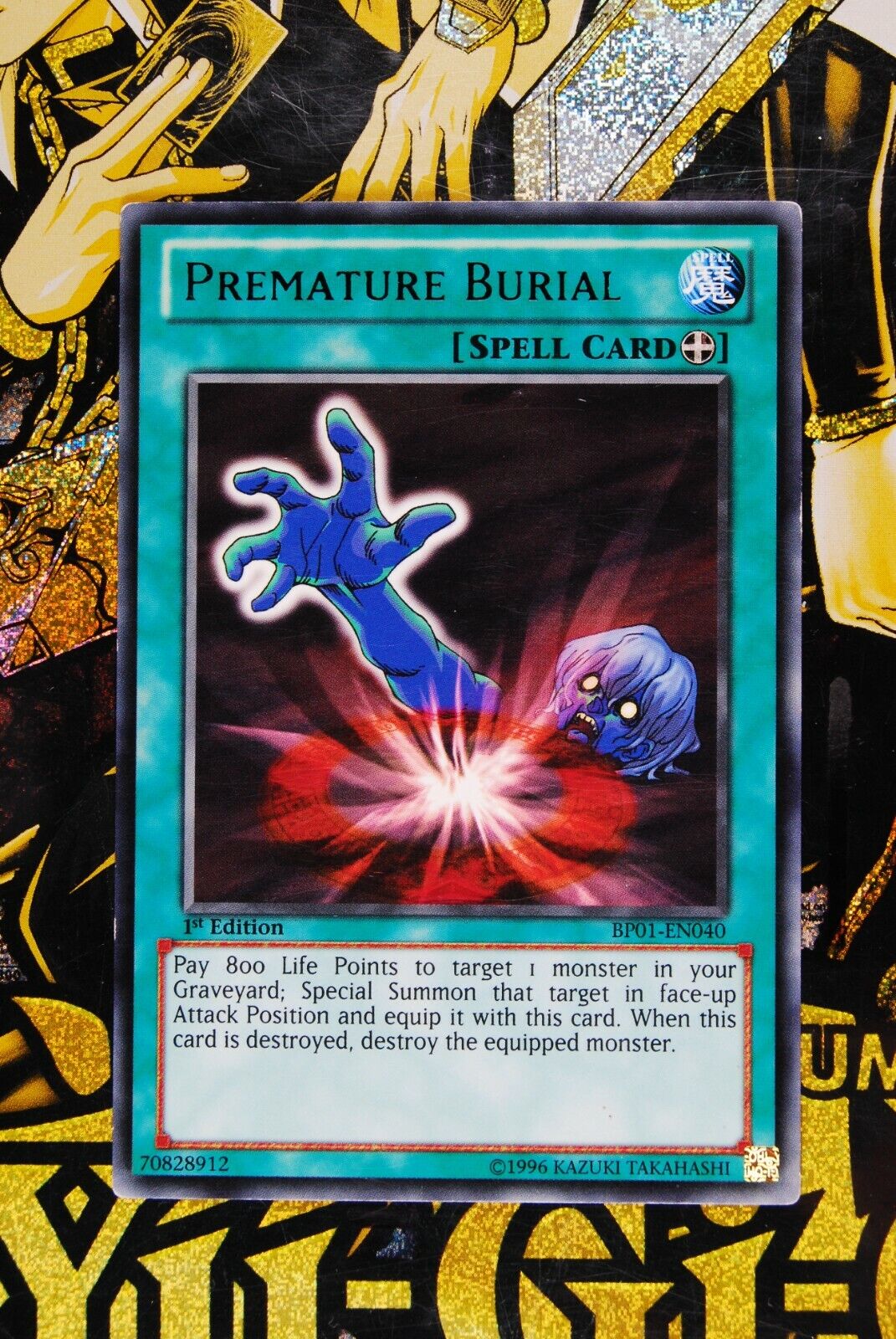 Premature Burial BP01-EN007 1st Edition Black Rare Yugioh Card