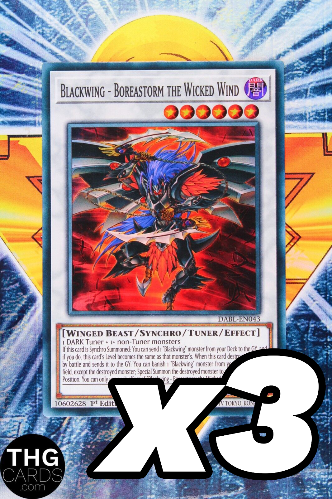 Blackwing - Boreastorm the Wicked Wind DABL-EN043 Super Rare Yugioh Card Playset