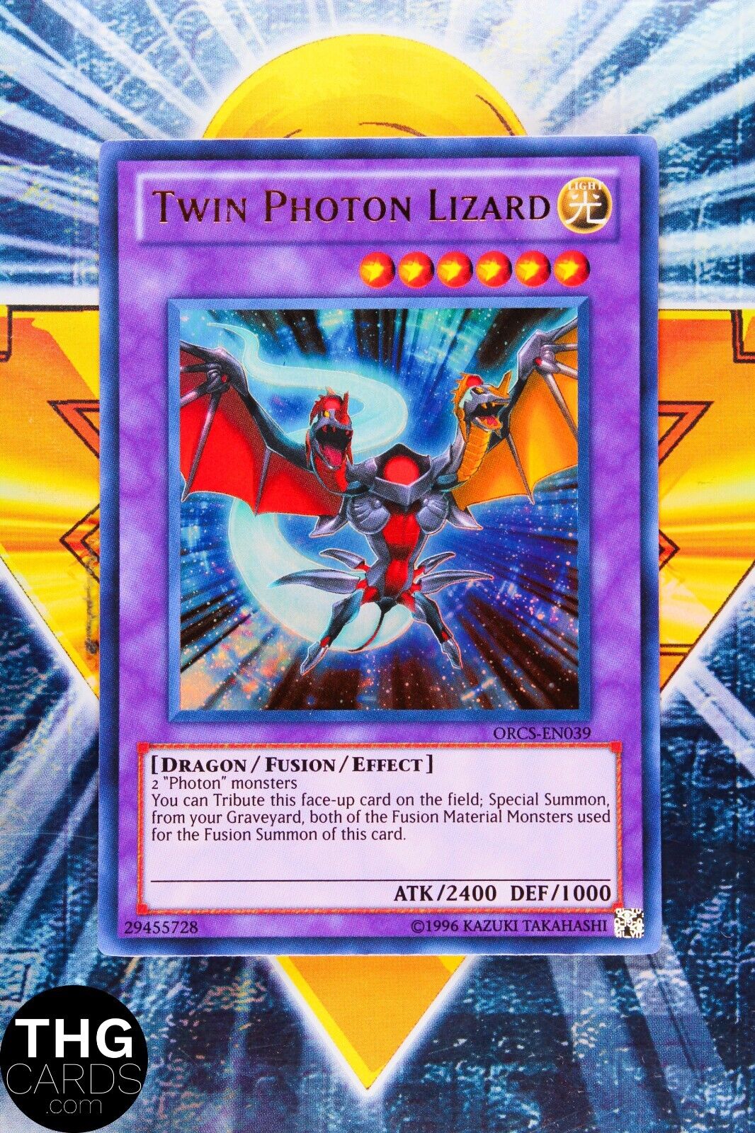 Twin Photon Lizard ORCS-EN039 Ultra Rare Yugioh Card