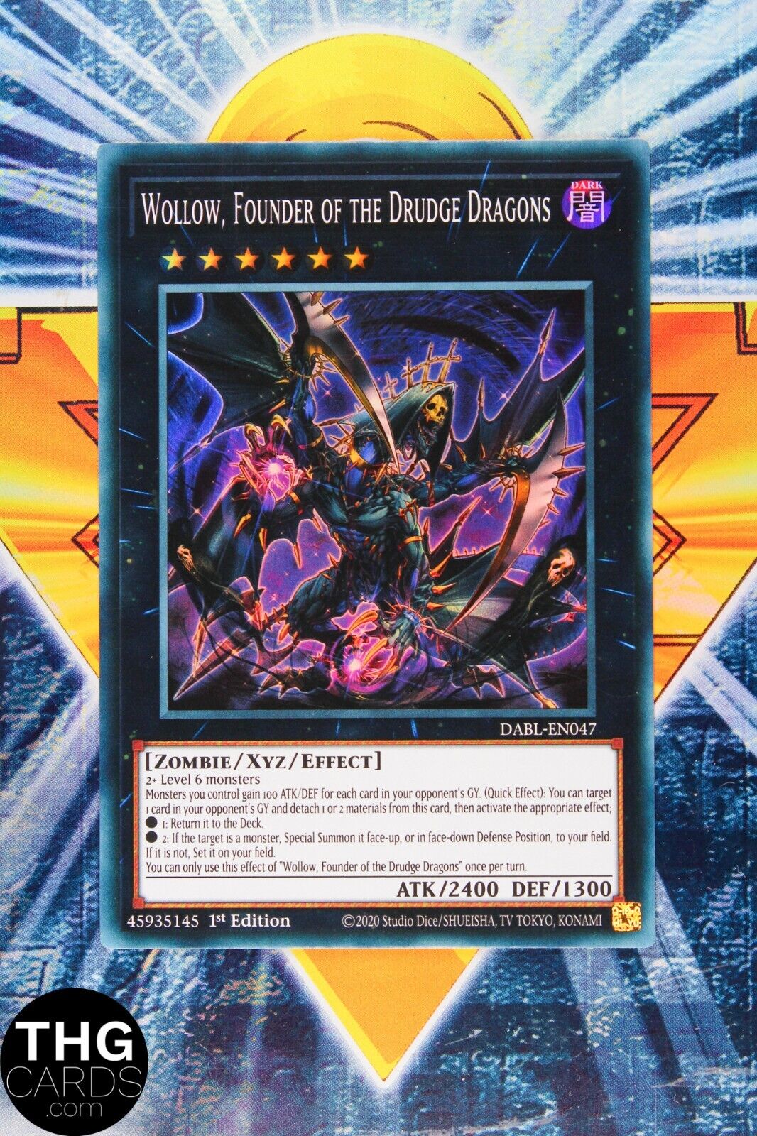 Wollow, Founder of the Drudge Dragons DABL-EN047 1st Ed Super Rare Yugioh Card