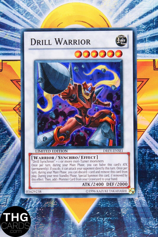 Drill Warrior DREV-ENSE1 Super Rare Yugioh Card