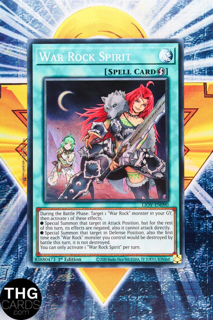 War Rock Spirit LIOV-EN090 1st Edition Super Rare Yugioh Card