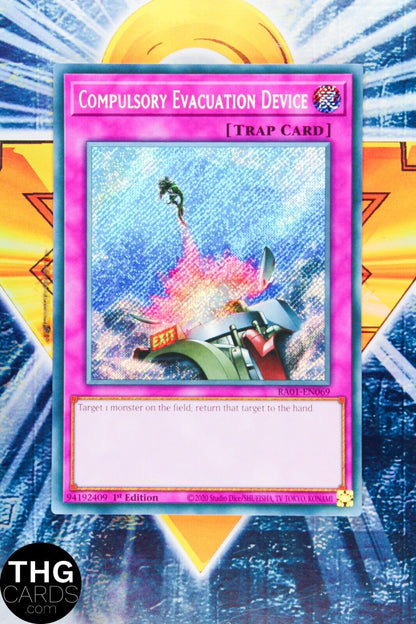 Compulsory Evacuation Device RA01-EN069 1st Secret Rare Yugioh Card