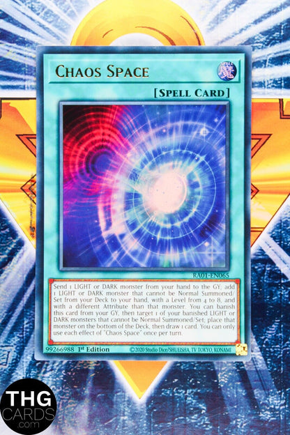 Chaos Space RA01-EN065 1st Edition Ultra Rare Yugioh Card