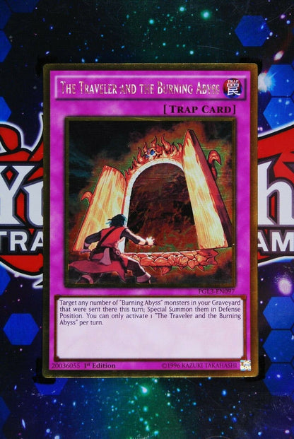 x3 The Traveller and the Burning Abyss PGL3-EN097 1st Ed Ultra Rare Yugioh Cards