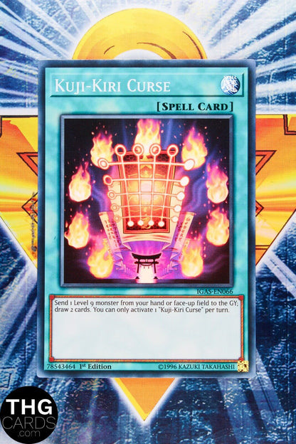 Kuji-Kiri Curse IGAS-EN066 1st Edition Super Rare Yugioh Card