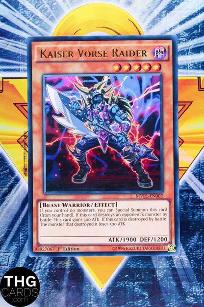 Kaiser Vorse Raider MVP1-EN002 1st Edition Ultra Rare Yugioh Card