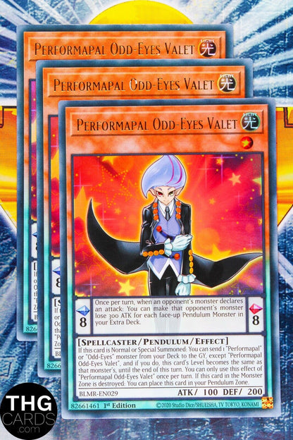 Perfomapal Odd-Eyes Valet BLMR-EN029 1st Edition Ultra Rare Yugioh Card Playset
