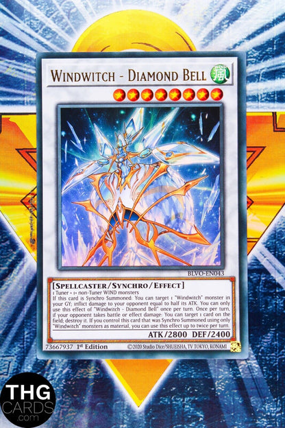 Windwitch - Diamond Bell BLVO-EN043 1st Edition Ultra Rare Yugioh Card