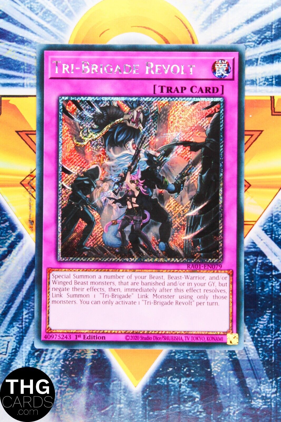 Tri-Brigade Revolt RA01-EN079 1st Edition Platinum Secret Rare Yugioh Card