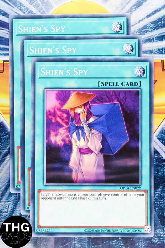 Shien’s Spy OP14-EN022 Common Yugioh Card Playset