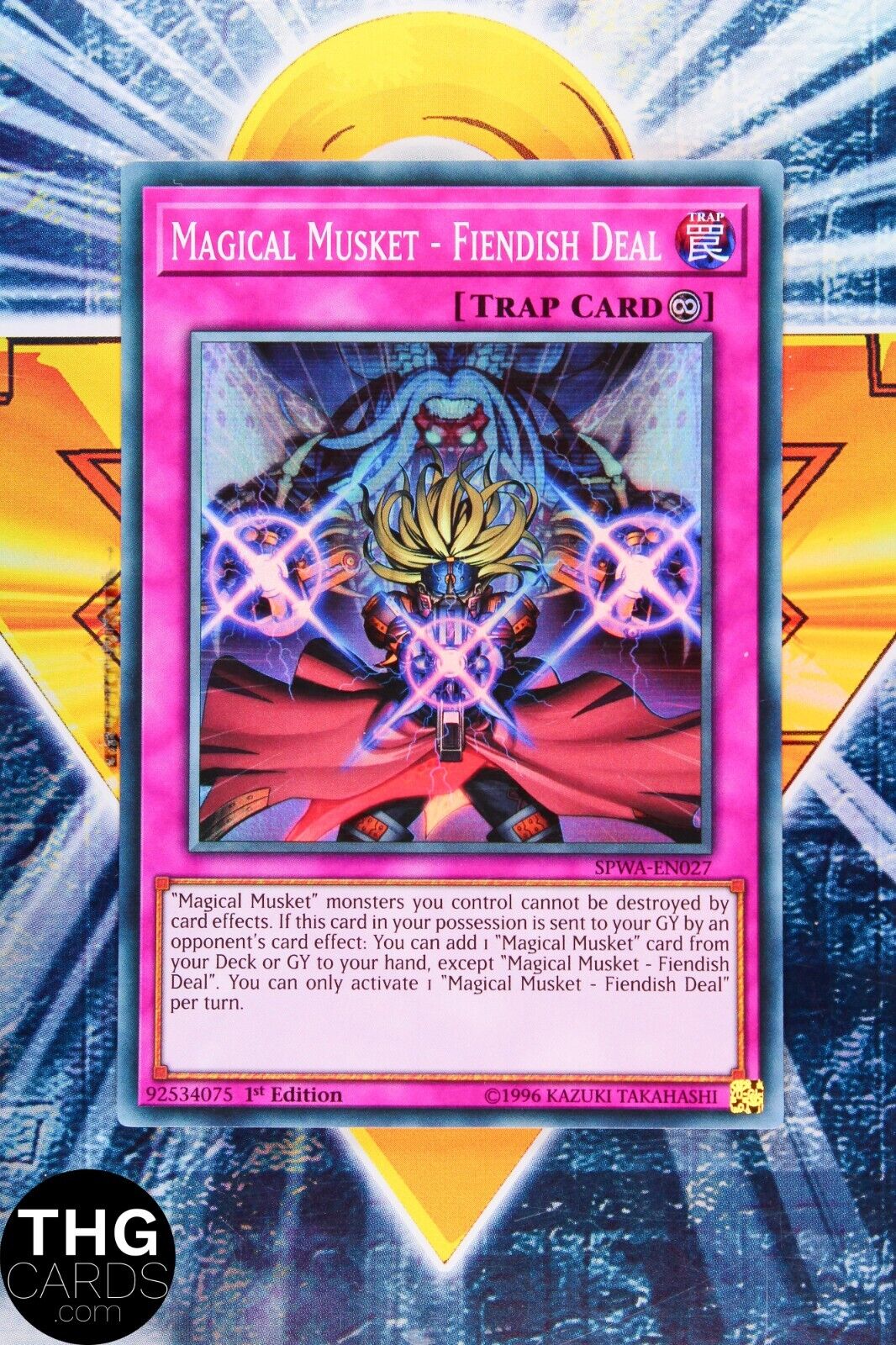 Magical Musket - Fiendish Deal SPWA-EN027 1st Edition Super Rare Yugioh Card