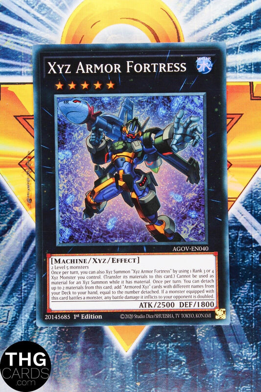Xyz Armor Fortress AGOV-EN040 1st Edition Super Rare Yugioh Card