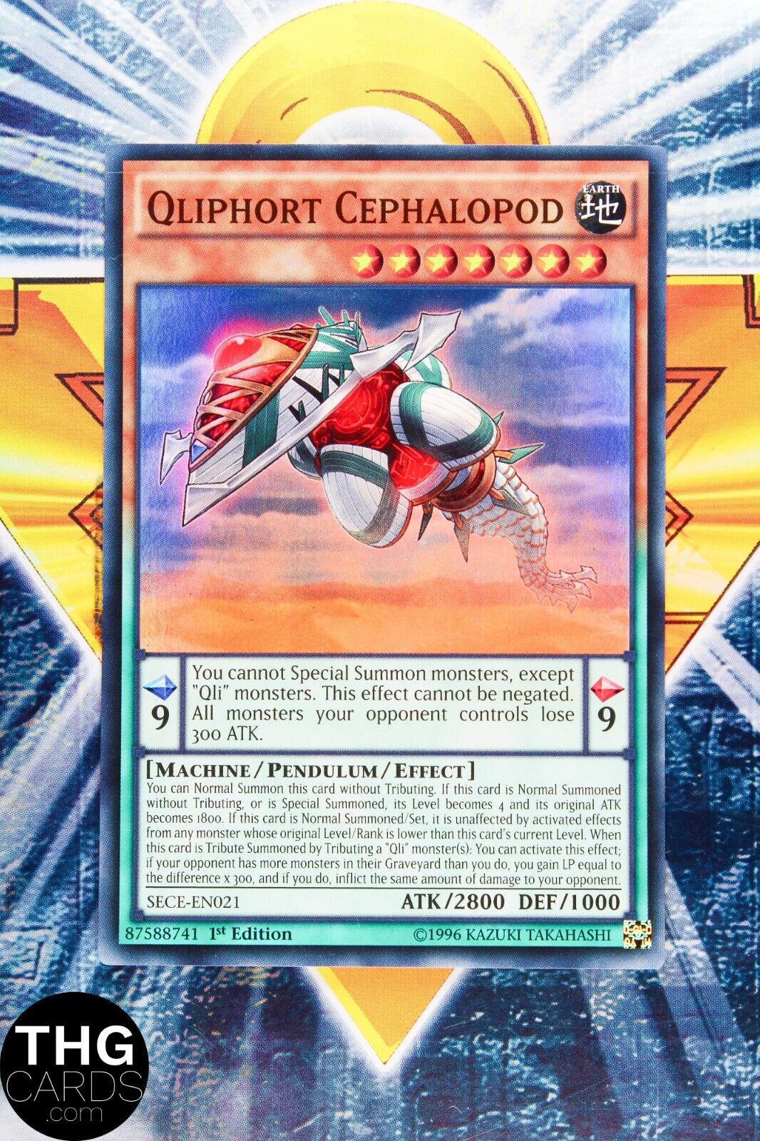 Qliphort Cephalopod SECE-EN021 1st Edition Super Rare Yugioh Card