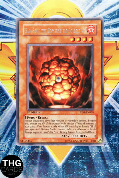 Gaia Soul The Combustible Collective RDS-EN028 1st Edition Rare Yugioh Card