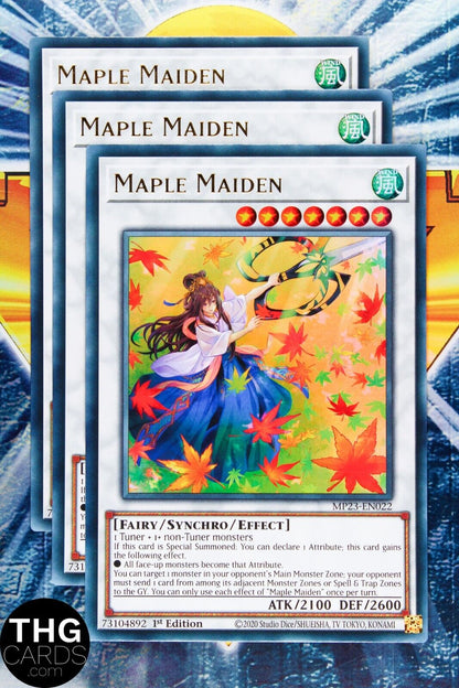 Maple Maiden MP23-EN022 1st Edition Ultra Rare Yugioh Card Playset