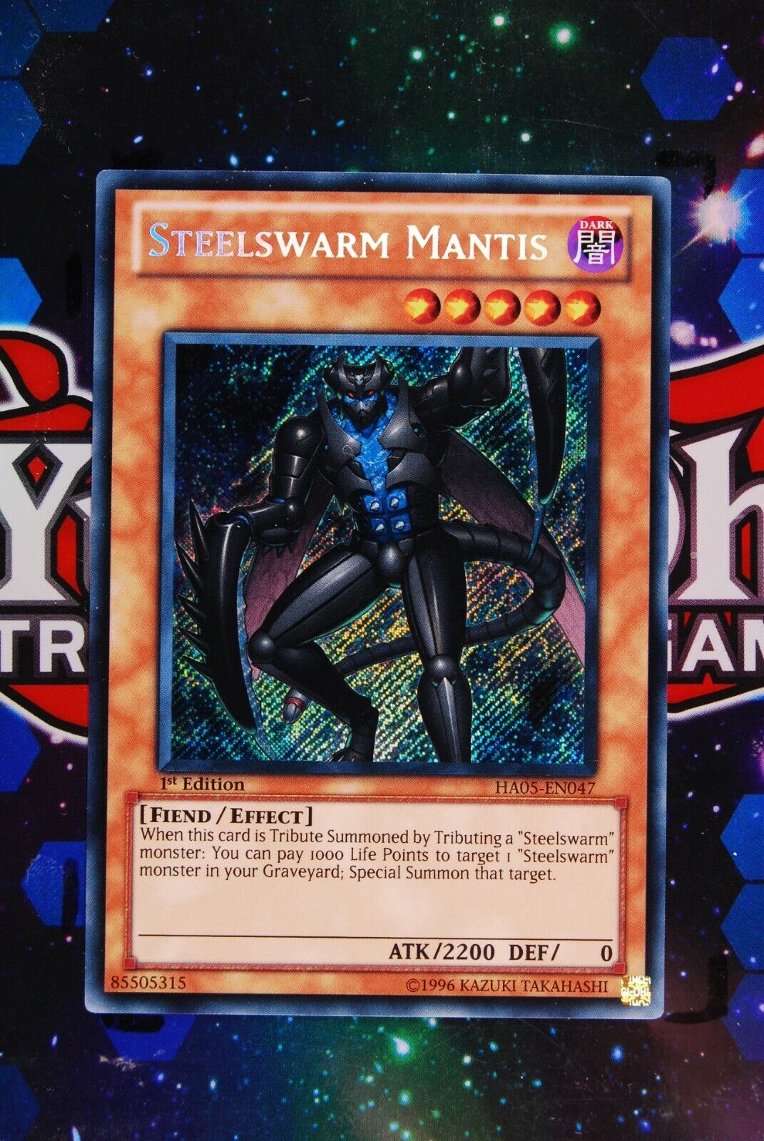 Steelswarm Mantis HA05-EN047 Secret Rare 1st Edition Yugioh Card