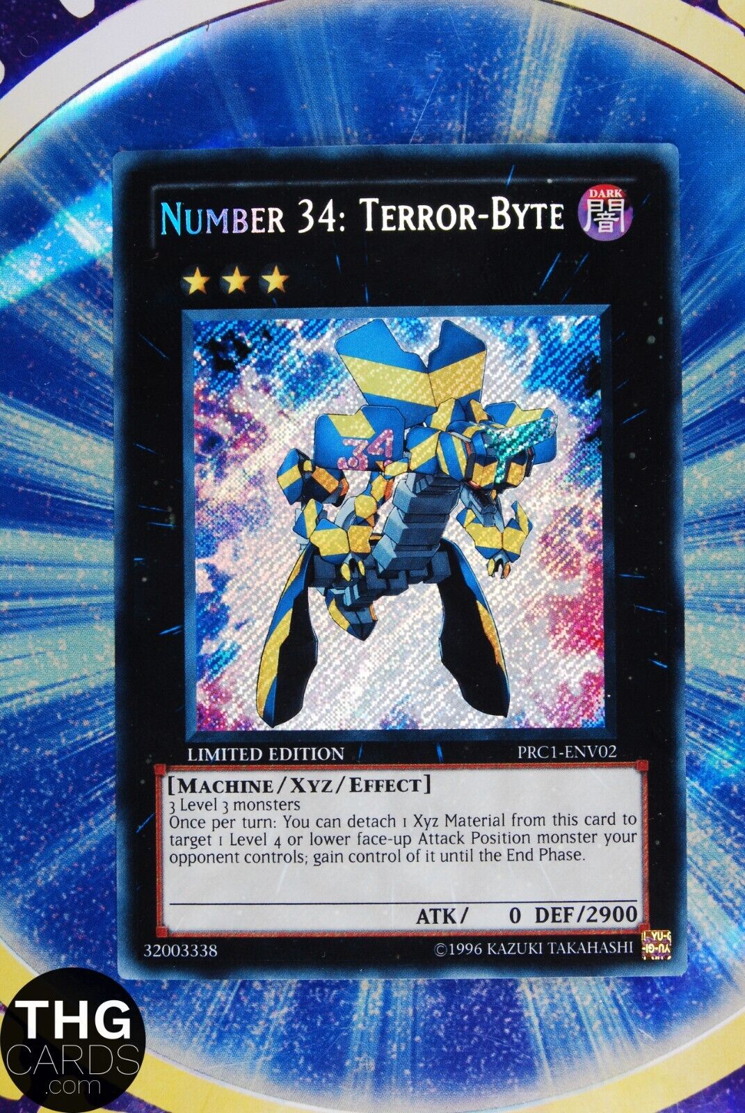 Number 34: Terror-Byte PRC1-ENV02 Limited Edition Secret Rare Yugioh Card