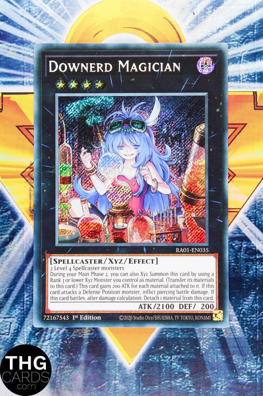 Downerd Magician RA01-EN035 1st Edition Secret Rare Yugioh Card