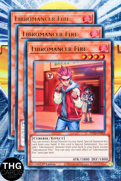 Libromancer Fire MP23-EN058 1st Ultra Rare Yugioh Card Playset