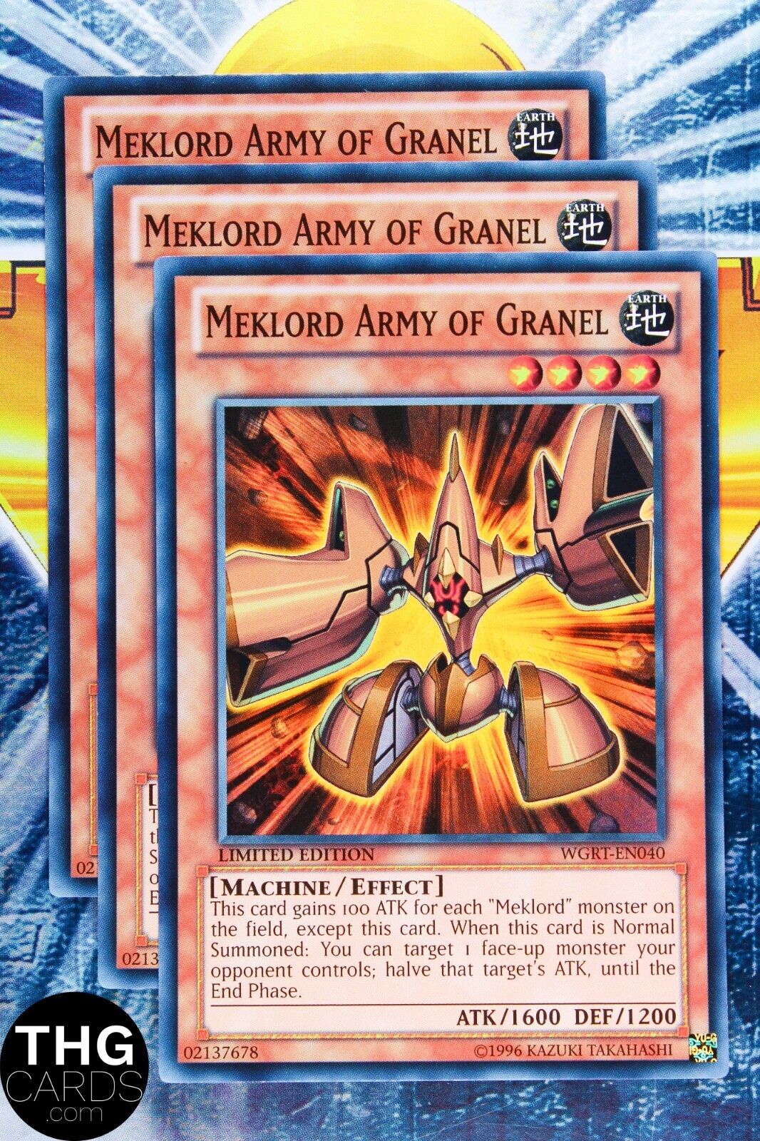 Meklord Army of Granel WGRT-EN040 Super Rare Yugioh Card Playset