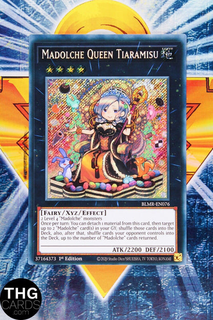 Madolche Queen Tiramisu BLMR-EN076 Secret Rare Yugioh Card