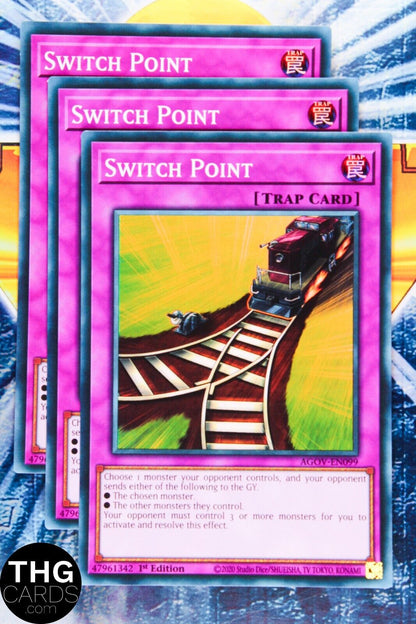 Switch Point AGOV-EN099 1st Edition Super Rare Yugioh Card Playset