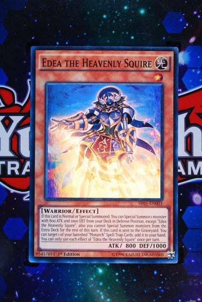 Edea the Heavenly Squire SR01-EN003 1st Edition Super Rare Yugioh Card