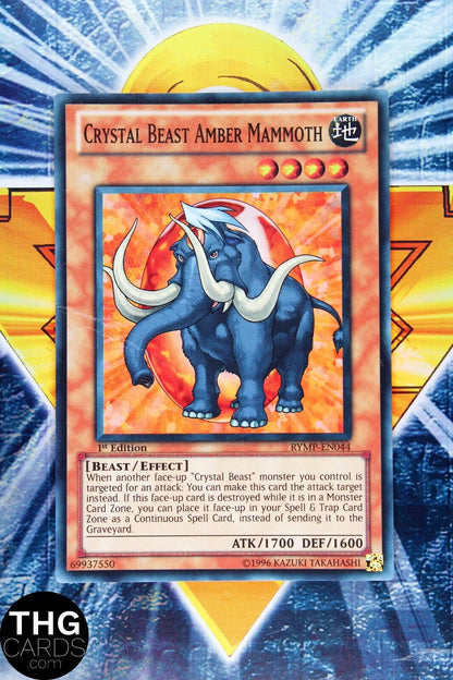 Crystal Beast Amber Mammoth RYMP-EN044 1st Edition Super Rare Yugioh Card 1