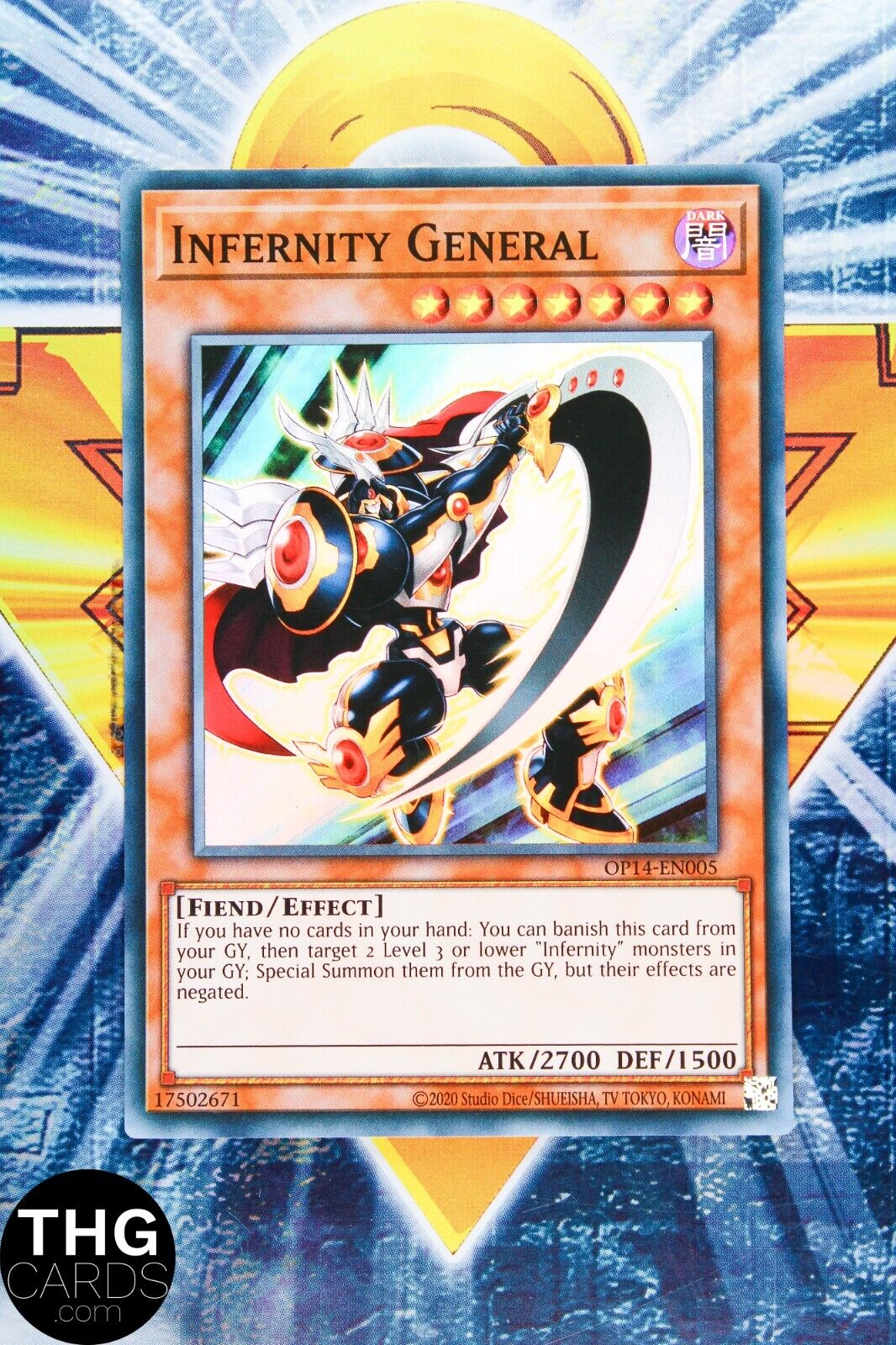 Infernity General OP14-EN005 Super RareYugioh Card