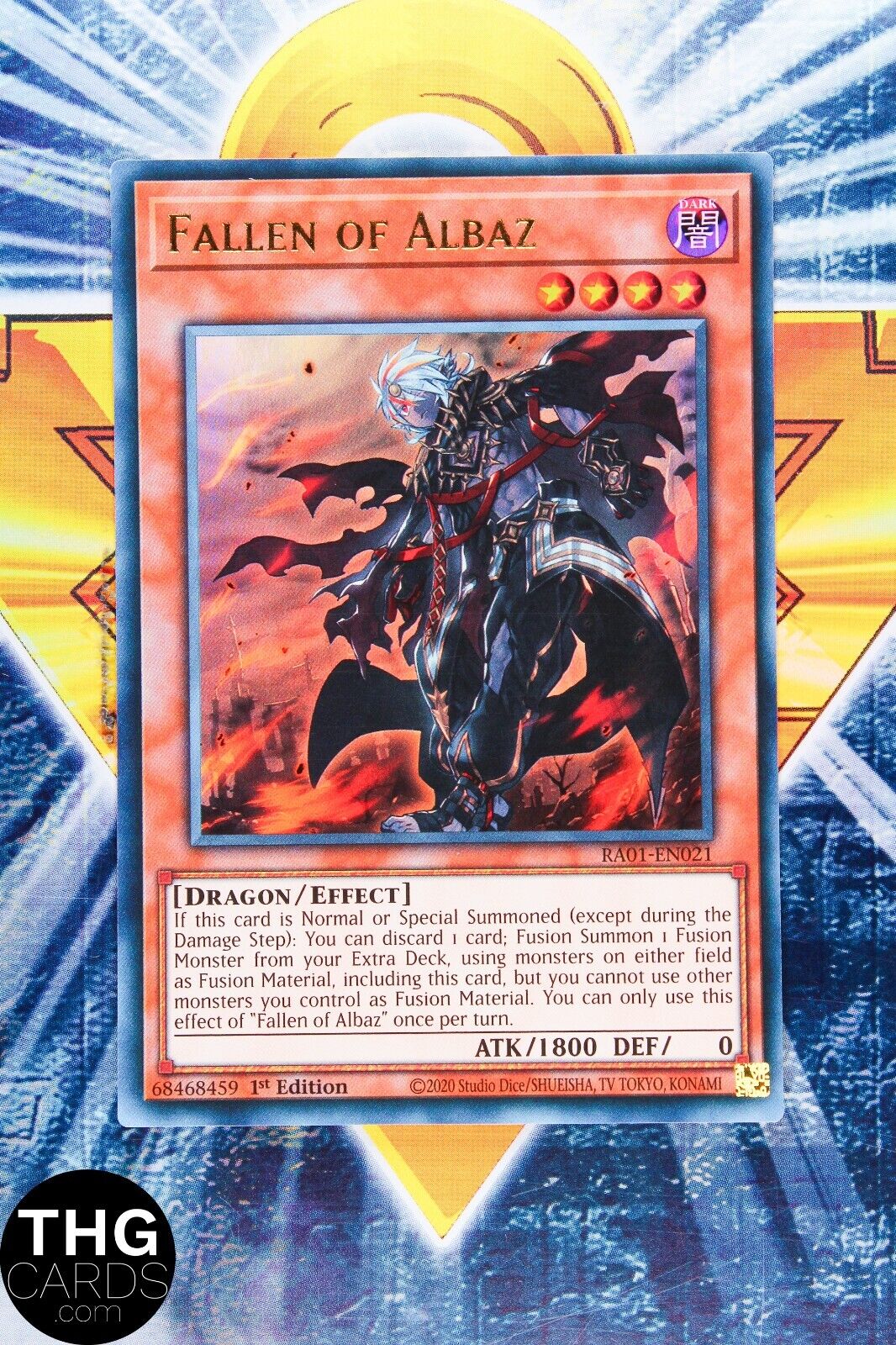 Fallen of Albaz RA01-EN021 1st Edition Ultra Rare Yugioh Card