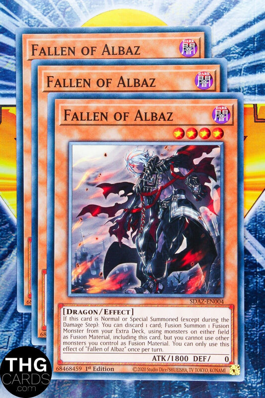 Fallen Of Albaz SDAZ-EN004 1st Edition Common Yugioh Card Playset