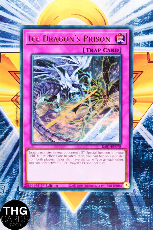 Ice Dragon's Prison RA01-EN078 1st Ultra Rare Yugioh Card