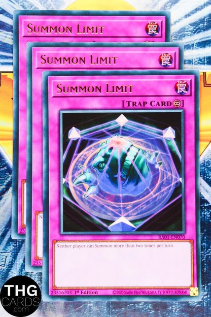 Summon Limit RA01-EN070 1st Ed Ultra Rare Yugioh Card PLAYSET