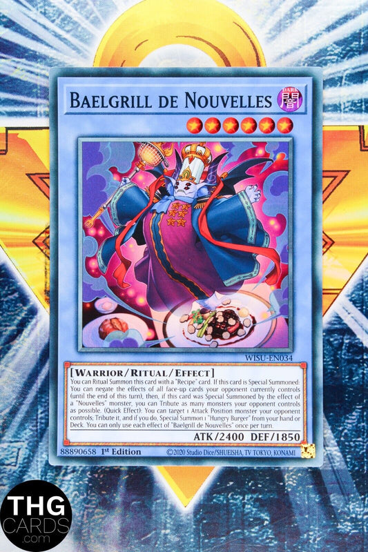 Baelgrill De Nouvelles WISU-EN034 1st Edition Super Rare Yugioh Card