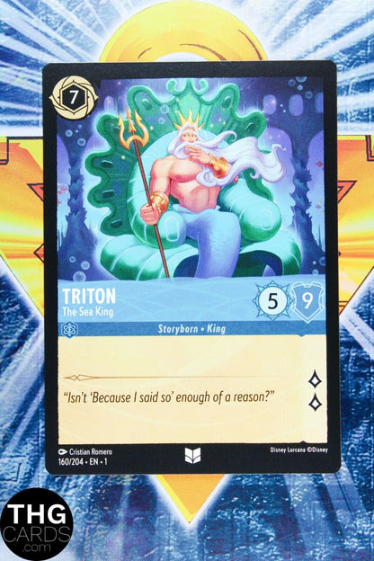 Triton, The Sea King 160/204 Standard Uncommon Lorcana First Chapter Card