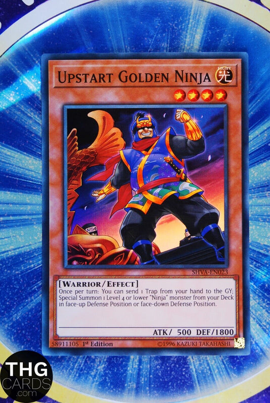 Upstart Golden Ninja SHVA-EN023 1st Edition Super Rare Yugioh Card