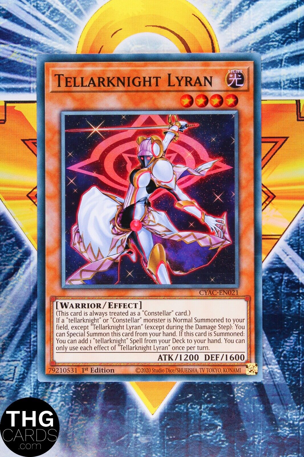 Tellarknight Lyran CYAC-EN021 1st Edition Super Rare Yugioh Card Playset