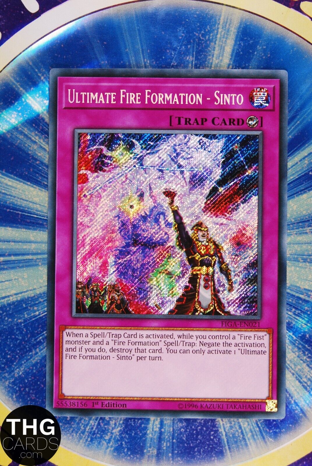 Ultimate Fire Formation - Sinto FIGA-EN021 1st Edition Secret Rare Yugioh Card