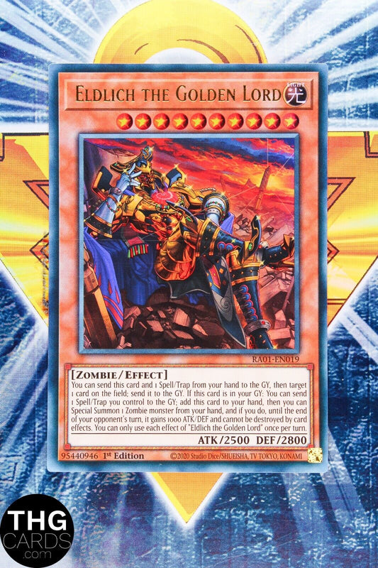 Eldlich the Golden Lord (Alt) RA01-EN019 1st Ed Ultra Rare Yugioh Card