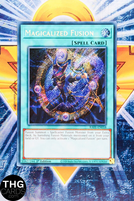 Magicalized Fusion RA01-EN058 1st Ed Secret Rare Yugioh Card