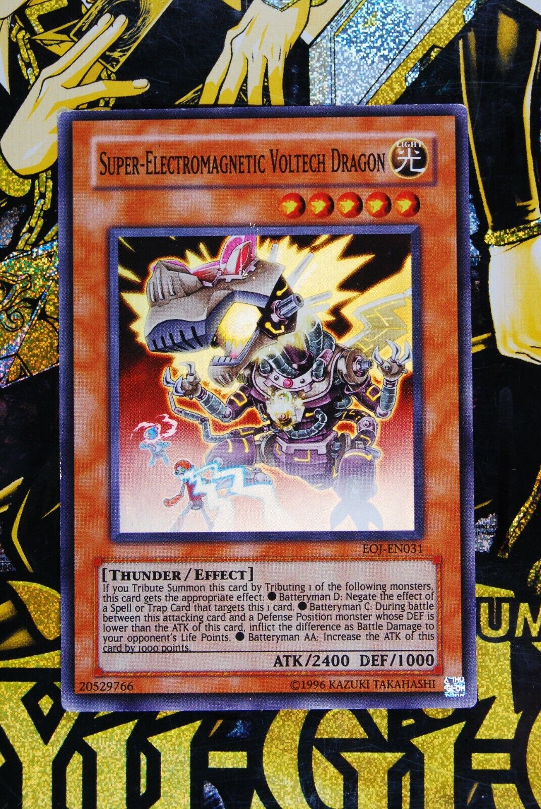 Super Electromagnetic Voltech Dragon EOJ-EN031 Super Rare Yugioh Card