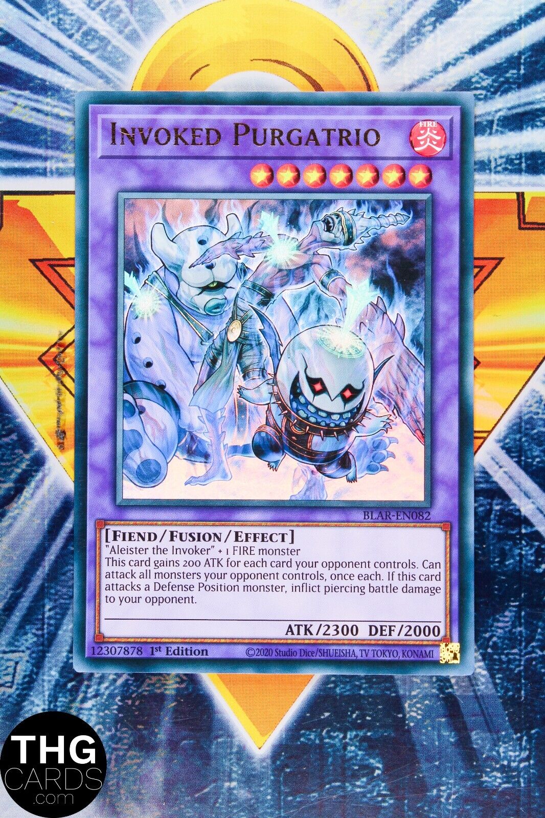 Invoked Purgatrio BLAR-EN082 1st Edition Ultra Rare Yugioh Card