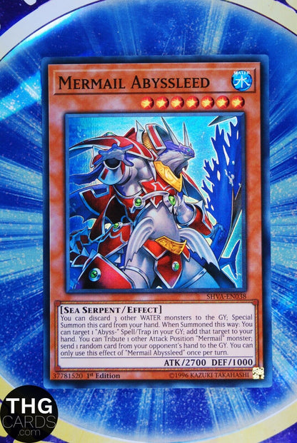 Mermail Abyssleed SHVA-EN038 1st Edition Super Rare Yugioh Card