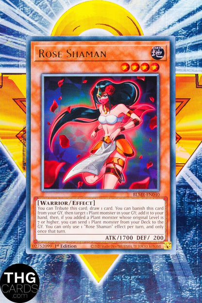 Rose Shaman BLMR-EN040 1st Ed Ultra Rare Yugioh Card Playset