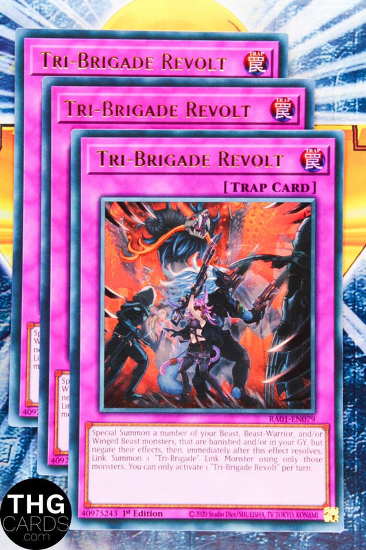 Tri-Brigade Revolt RA01-EN079 1st Edition Ultra Rare Yugioh Card Playset