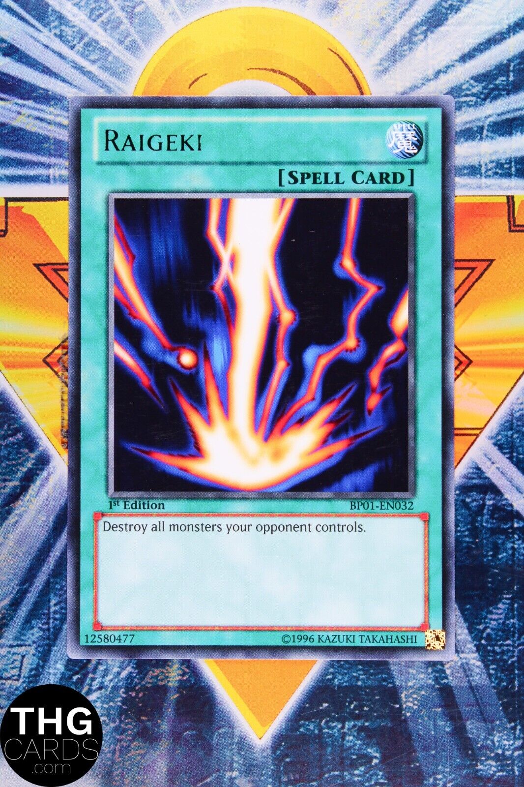 Raigeki BP01-EN032 1st Edition Black Rare Yugioh Card